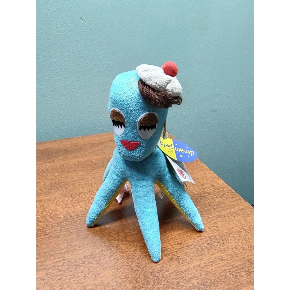 Vintage Blue Octopus MIMI Dream Pets by Dakin Mid Century 6" Tall